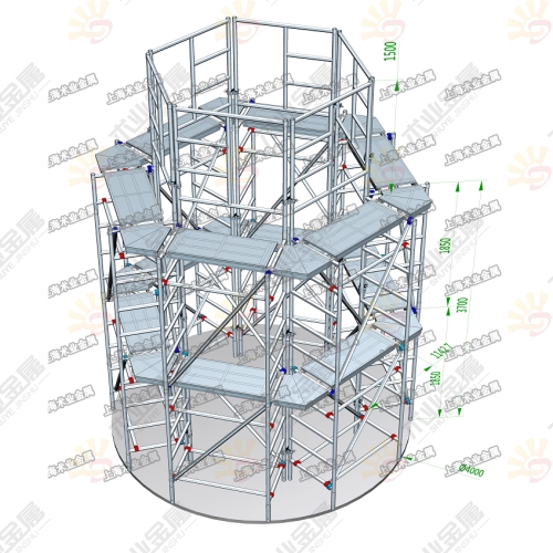 定制圆柱形铝合金脚手架